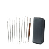 Dental Spatula Plaster Stainless Steel Wax Carving Tool Set