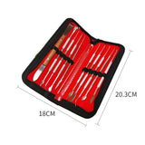Dental Spatula Plaster Stainless Steel Wax Carving Tool Set