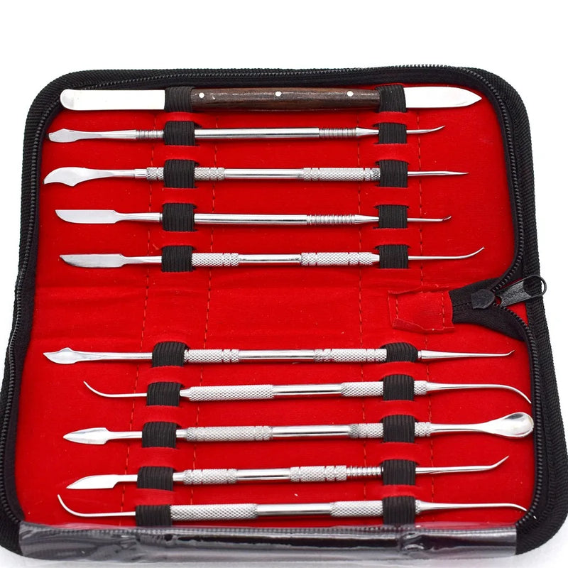 Dental Wax Carving Jewelry Tool Kit Engraving Tools 10pcs/set