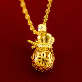 18K Lucky Purse Pendant Necklace Woman Clavicle Chain Jewelry