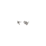 925 Silver Asymmetry Star Earrings for Women