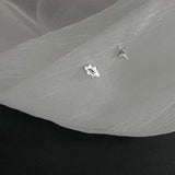 925 Silver Asymmetry Star Earrings for Women