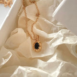 Elegant 925 Silver Necklace with Zircon Pendant