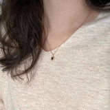 Elegant 925 Silver Necklace with Zircon Pendant