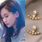 Back Hanging Colour Bean Earrings For Woman