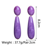 Dangle Earrings Punk Acrylic Glossy Brincos Jewelry