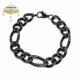Antique Charm Bracelet Bangle Men Link Chain Clasp Stainless Steel