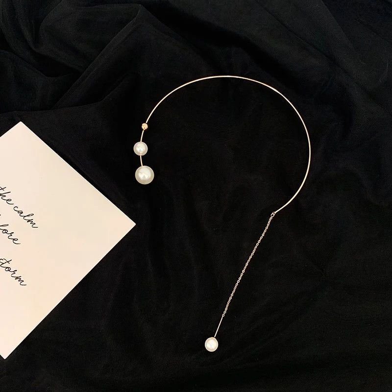 Lightning Pearl Necklace Choker Collar Immortal Gas