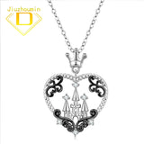 Zircon Pendant Necklace 925 Silver Set Chain Birthday Gift