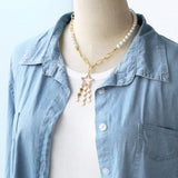 Charm Pearl Necklace Tassel Star Pendant Jewelry Gift