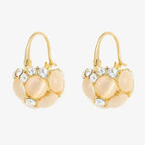 Opals Flower Basket Pendant Earrings for Girls