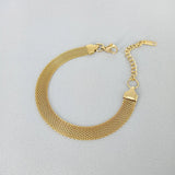 Vintage Reticular Weave Stainless Steel Bracelet for Women
