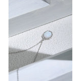 Joker Synthetic Opal S925 Silver Necklace Female Jewelry