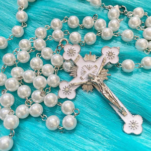 Tuku Spice Necklace Y2K Sweater Chain Cross Pearl Chain