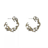 Butterfly Silver Flame Earrings for Women
