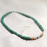 Green Bodhii Seed Bracelet Brass Charm Lucky Meditation Jewelry