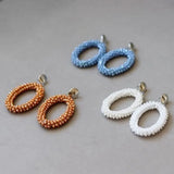Crystal Earrings for Women Long Dangle Ellipse Jewelry Unique Style