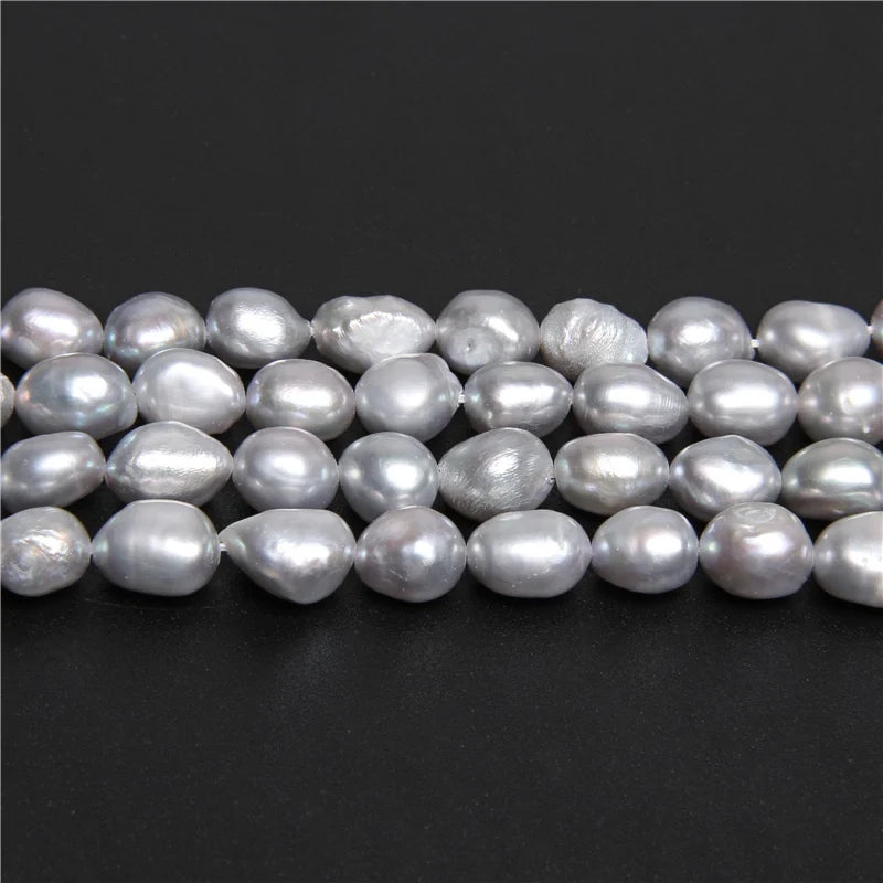 10-11mm Natural Pearl Beads Bracelet DIY Loose Beads Jewelry Women