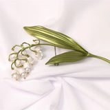 Pastoral Style Lily of The Valley Pearl Brooch