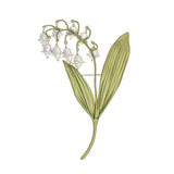 Pastoral Style Lily of The Valley Pearl Brooch