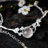 Plum Blossom Egg Pendant Necklace Retro Charm Women's Silver Jewelry