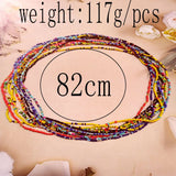 Beaded Charm Necklace 10 Piece Jewelry Set