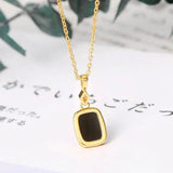 Japanese Agate Pendant Necklace Retro Light Nobl...