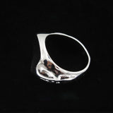 Thai Silver Irregular Opening Adjustable Ring Hip-Hop Jewelry