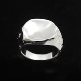 Thai Silver Irregular Opening Adjustable Ring Hip-Hop Jewelry