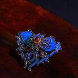 Longevity Peach Bergamot Forbidden City Brooch Hairpin Ladies Antique Jewelry