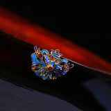 Enamel Porcelain Court Brooch Retro Ladies Jewelry