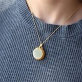 Hetian Jade Hollow Necklace Pendant Chinese Jewelry