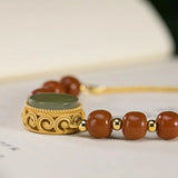 Hetian Yu Open Sachet Bracelet Jewelry