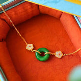 Handcrafted Natural Hetian Jade Bracelet for Women