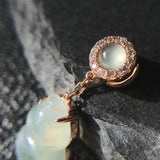 Green Chalcedony Gourd Necklace Pendant Charm Chinese Art Jewelry