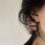 Olive Green Zircon Marquise Diamond Earrings