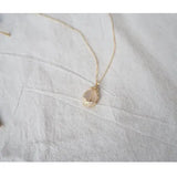 Tulip Flower Diamond Pendant Necklace Silver Jewelry