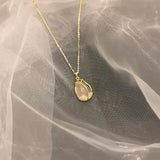 Tulip Flower Diamond Pendant Necklace Silver Jewelry