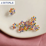 Colorful Glass Ball Beads for DIY Earrings