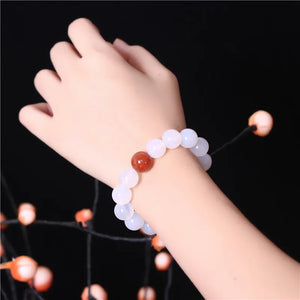 Red Lychee Single-Ring Bracelet Buddha Beads Hand String Jewelry