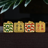 Craft Geometric Pendant Necklace Chinese Culture Ancient Law