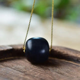 Geometric Agate Pendant Necklace, Ladies Silver Jewelry