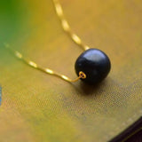 Geometric Agate Pendant Necklace, Ladies Silver Jewelry
