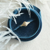 Creative Silver Inlaid Carved Adjustable Ring
