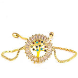 Zircon Stone Ladies Adjustable Bracelet - Women Gift