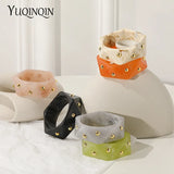 Colorful Geometric Charms Bangle Bracelets for Women Girls