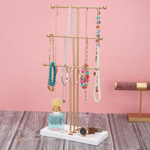 3 Layer Jewelry Organizer Necklace Earrings Bangle Holder