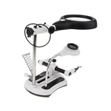 Desktop Magnifier Lamp 18 LED Bright Daylight 2.5X 6X 5X 10X