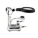 Desktop Magnifier Lamp 18 LED Bright Daylight 2.5X 6X 5X 10X