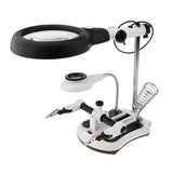 Desktop Magnifier Lamp 18 LED Bright Daylight 2.5X 6X 5X 10X